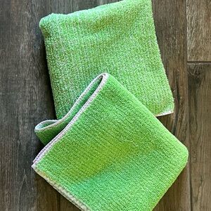VTG Donna 100% Cotton Towel Set Green & Pink
